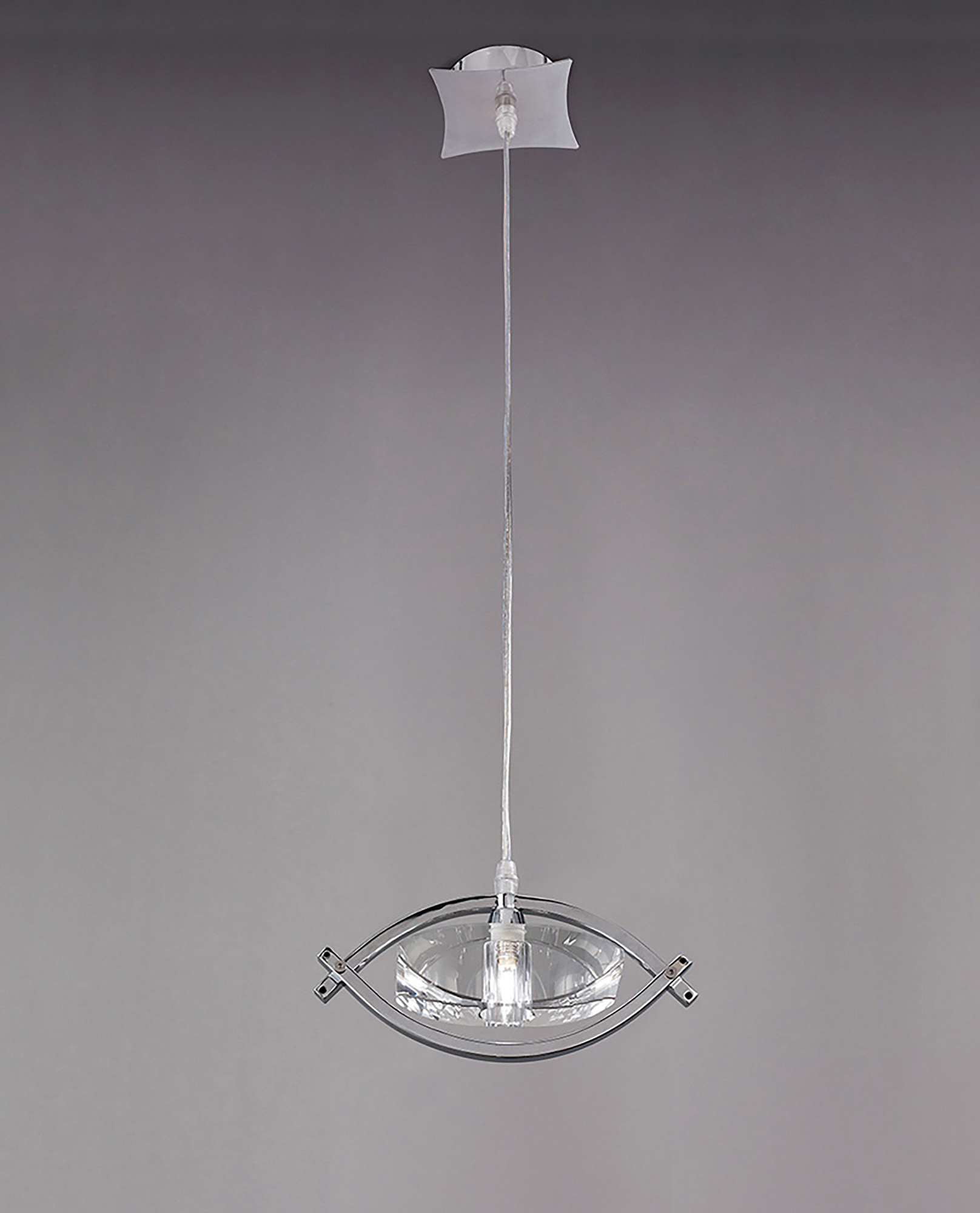 Kromo Polished Chrome Ceiling Lights Mantra Single Pendant